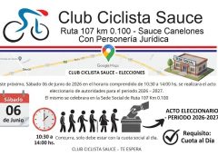 Sábado 06 de Junio Elecciones en Club Ciclista Sauce