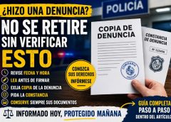 CÓMO REALIZAR UNA DENUNCIA