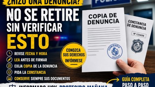 denuncia policial en Uruguay