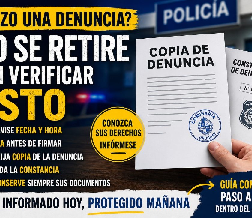 denuncia policial en Uruguay