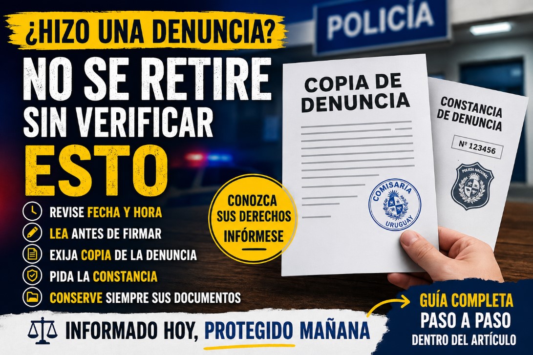 denuncia policial en Uruguay