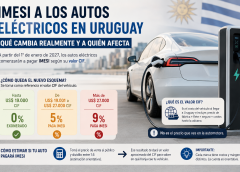 IMESI a los autos eléctricos en Uruguay: qué cambia realmente y a quién afecta